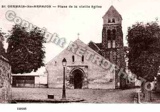 Ville de SAINTGERMAINLESARPAJON, carte postale ancienne