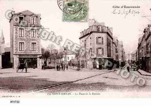 Ville de SAINTSERVAN, carte postale ancienne