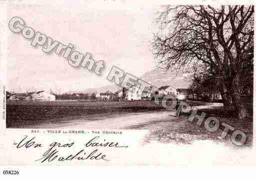 Ville de VILLELAGRAND, carte postale ancienne