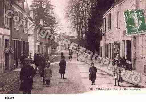 Ville de VILLEDIEUSURINDRE, carte postale ancienne