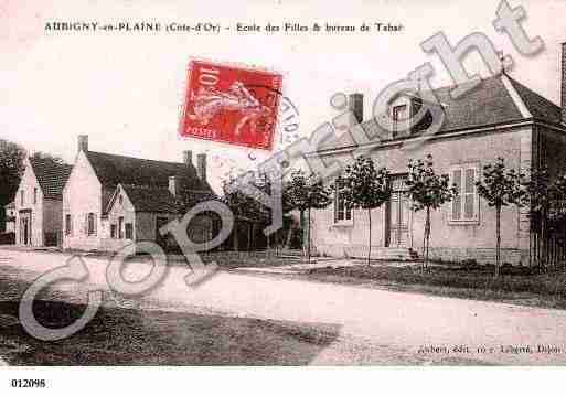 Ville de AUBIGNYENPLAINE, carte postale ancienne