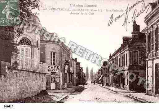 Ville de CHATEAUNEUFSURSARTHE, carte postale ancienne