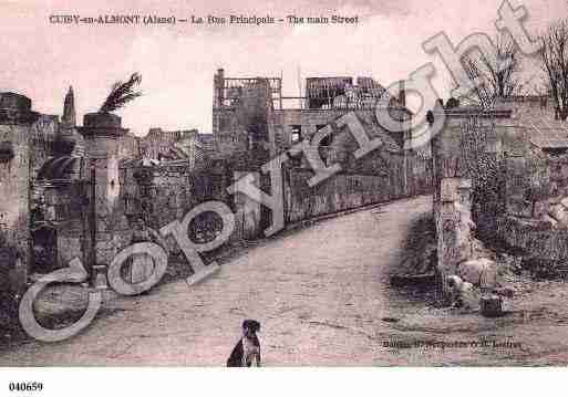 Ville de CUISYENALMONT, carte postale ancienne