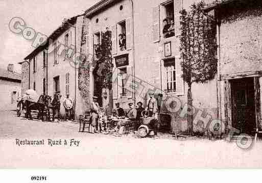 Ville de FEY, carte postale ancienne