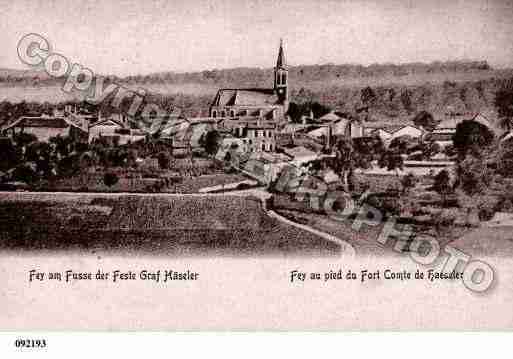 Ville de FEY, carte postale ancienne