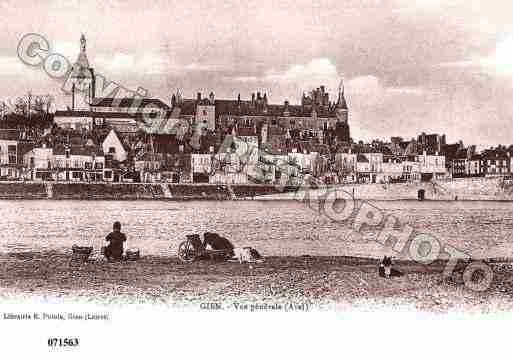 Ville de GIEN, carte postale ancienne