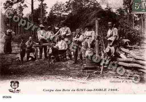 Ville de GISYLESNOBLES, carte postale ancienne