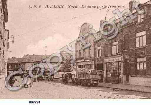 Ville de HALLUIN, carte postale ancienne