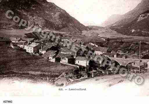 Ville de LANSLEVILLARD, carte postale ancienne