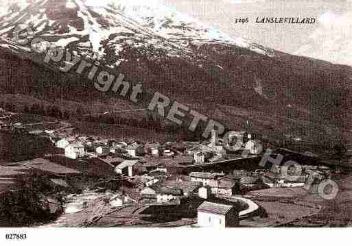 Ville de LANSLEVILLARD, carte postale ancienne