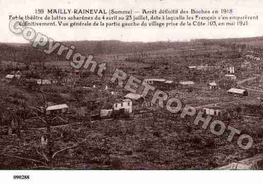 Ville de MAILLYRAINEVAL, carte postale ancienne