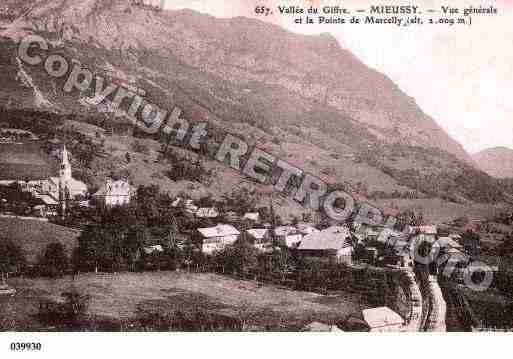 Ville de MIEUSSY, carte postale ancienne