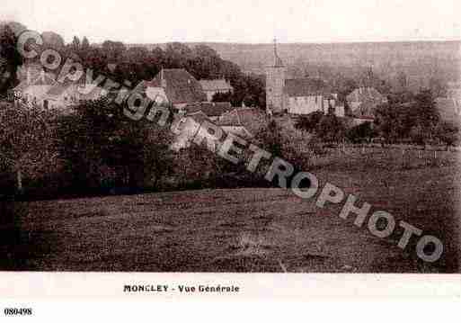 Ville de MONCLEY, carte postale ancienne