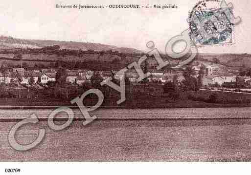 Ville de OUDINCOURT, carte postale ancienne