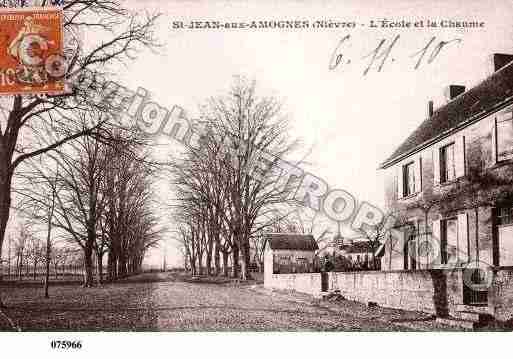 Ville de SAINTJEANAUXAMOGNES, carte postale ancienne