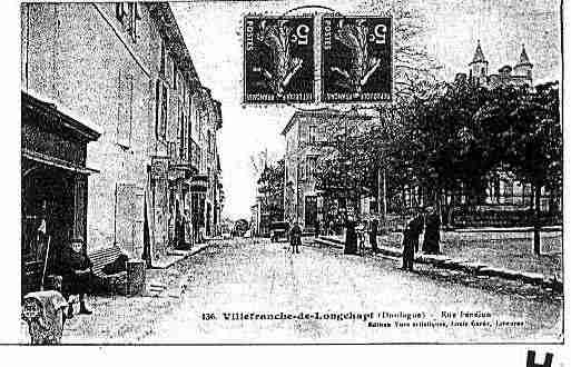 Ville de VILLEFRANCHEDELONCHAT, carte postale ancienne