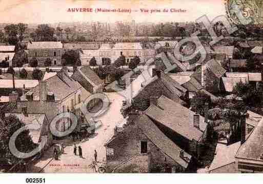 Ville de AUVERSE, carte postale ancienne