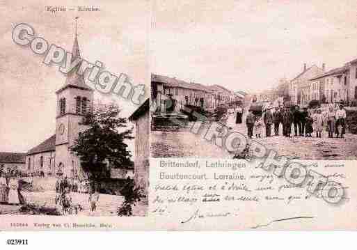 Ville de BURTONCOURT, carte postale ancienne