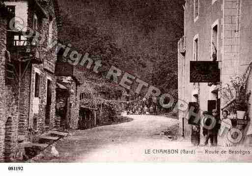 Ville de CHAMBON, carte postale ancienne