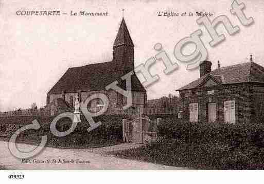 Ville de COUPESARTE, carte postale ancienne