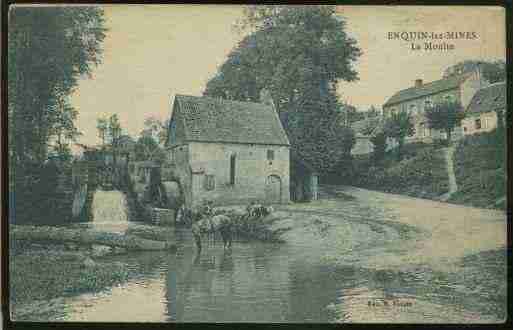 Ville de ENQUINLESMINES, carte postale ancienne