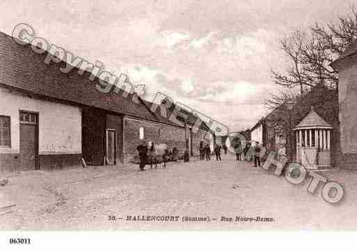 Ville de HALLENCOURT, carte postale ancienne