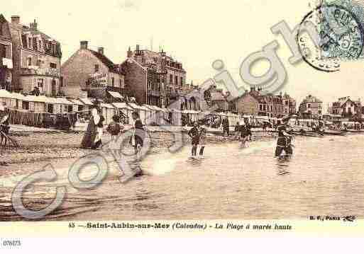 Ville de SAINTAUBINSURMER, carte postale ancienne