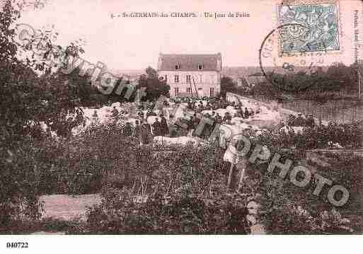 Ville de SAINTGERMAINDESCHAMPS, carte postale ancienne