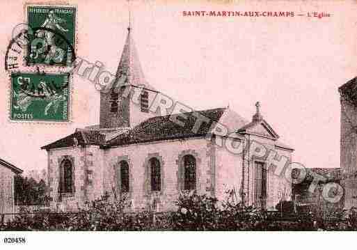 Ville de SAINTMARTINAUXCHAMPS, carte postale ancienne