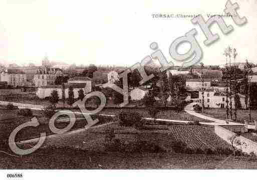 Ville de TORSAC, carte postale ancienne