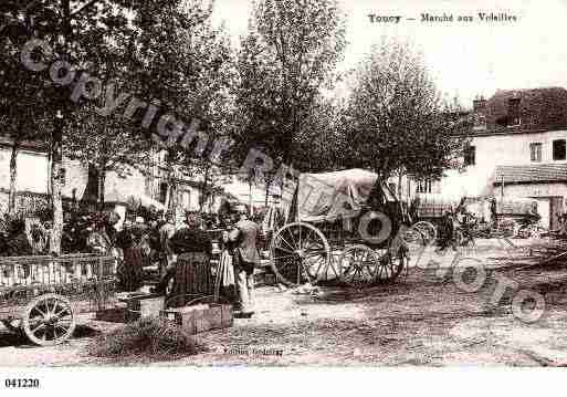 Ville de TOUCY, carte postale ancienne