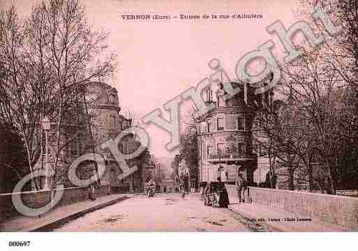 Ville de VERNON, carte postale ancienne