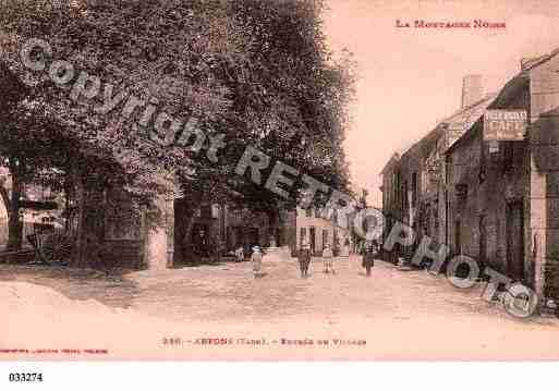 Ville de ARFONS, carte postale ancienne