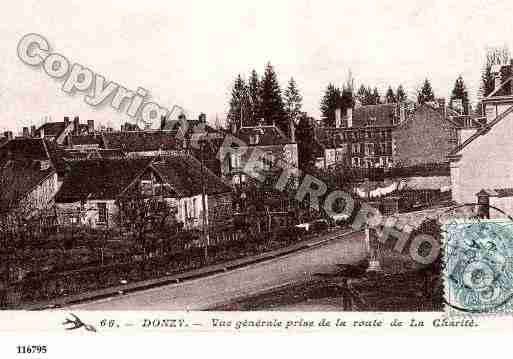 Ville de DONZY, carte postale ancienne