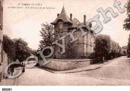 Ville de LAGNYSURMARNE, carte postale ancienne