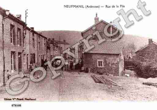 Ville de NEUFMANIL, carte postale ancienne