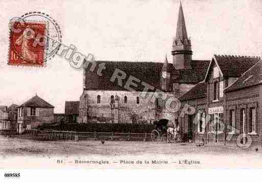 Ville de REMERANGLES, carte postale ancienne