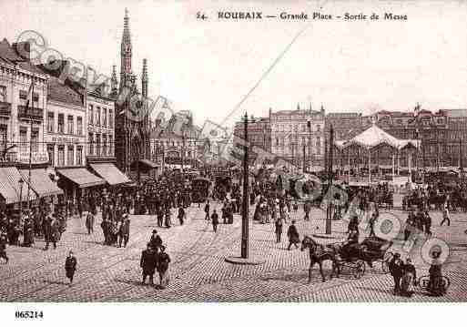 Ville de ROUBAIX, carte postale ancienne