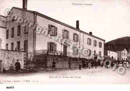 Ville de TENDON, carte postale ancienne