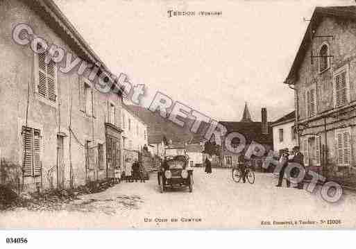 Ville de TENDON, carte postale ancienne