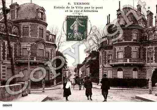 Ville de VERNON, carte postale ancienne