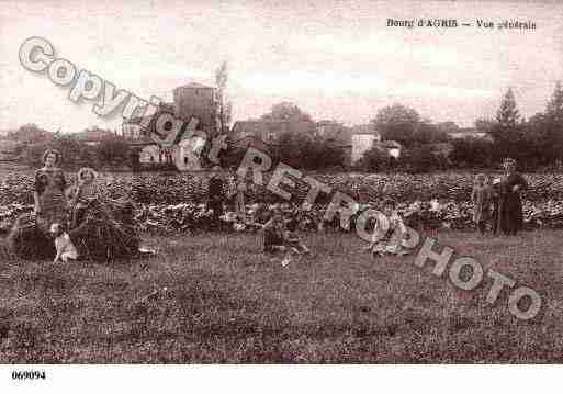 Ville de AGRIS, carte postale ancienne