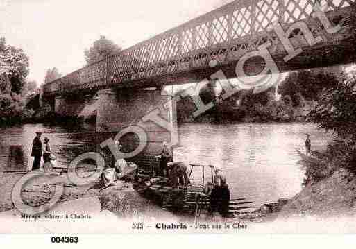 Ville de CHABRIS, carte postale ancienne