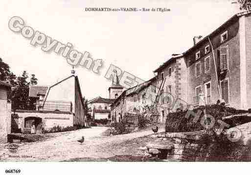 Ville de DOMMARTINSURVRAINE, carte postale ancienne