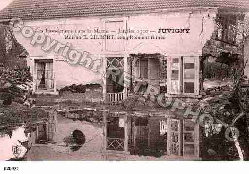 Ville de JUVIGNY, carte postale ancienne