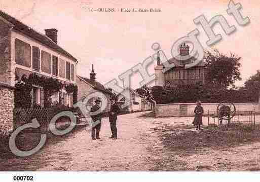 Ville de OULINS, carte postale ancienne