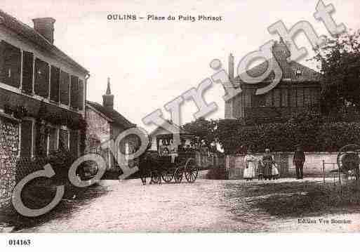 Ville de OULINS, carte postale ancienne