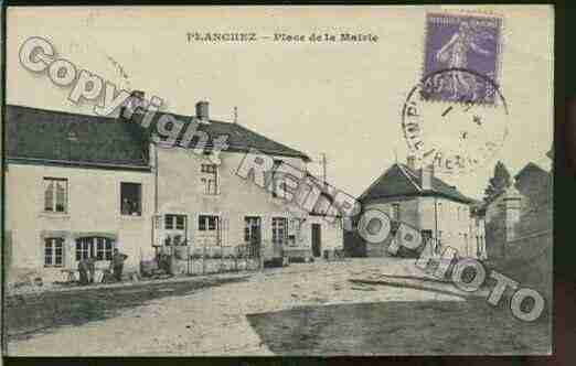 Ville de PLANCHEZ, carte postale ancienne