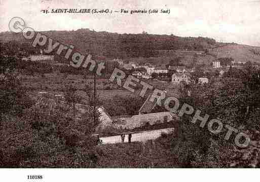 Ville de SAINTHILAIRE, carte postale ancienne