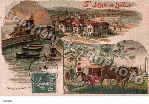 Ville de SAINTJEANDELUZ, carte postale ancienne